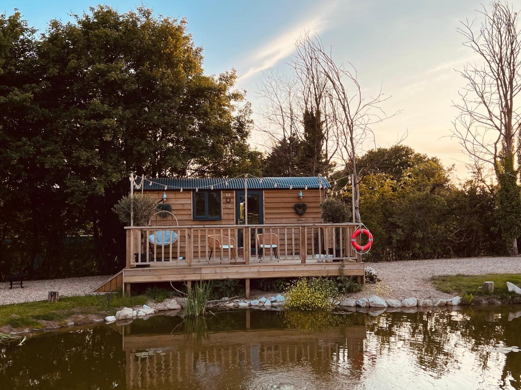 Rusty Duck Retreat Shepherds Hut Shedfield Esterno foto