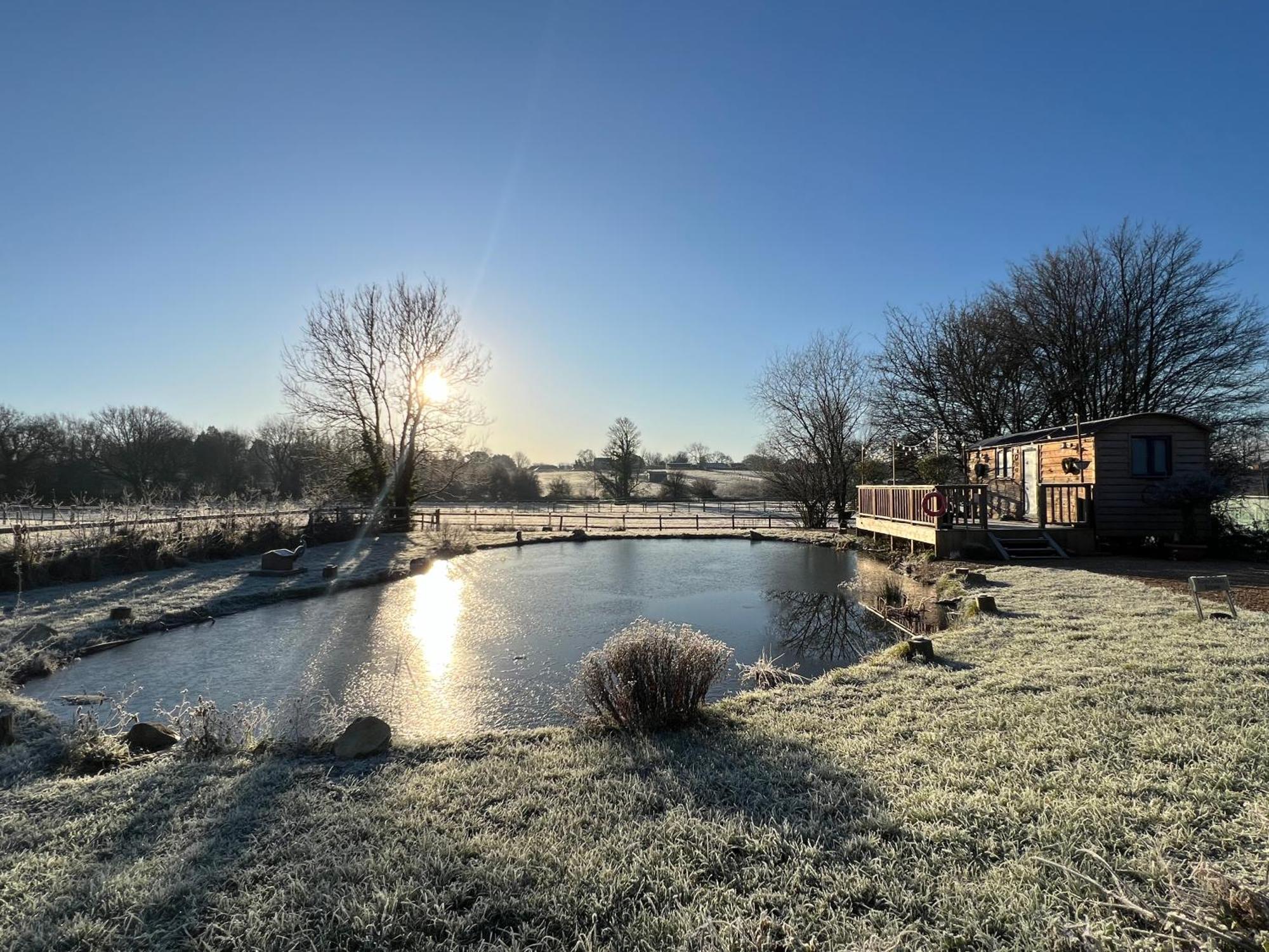 Rusty Duck Retreat Shepherds Hut Shedfield Esterno foto